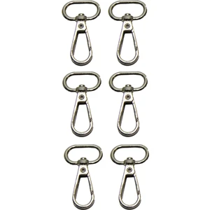 Ala Depo Kanca 2 cm Çanta Aksesuarı (6 Adet) Gümüş