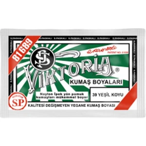 39 Koyu Yeşil Renk Kumaş Boyası Viktoria
