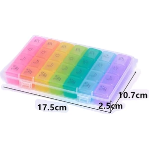 Taşınabilir Haftalık Ilaç Saklama Kutusu (Yurt Dışından)