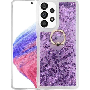 Kip GSM Galaxy A13 4g Kılıf Sıvılı Simli Yüzüklü Kapak