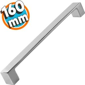 Mobilya Mutfak Banyo Dolabı Çekmece Dolap Kapak Kulpu Kulbu KROM160 mm Metal Kulp