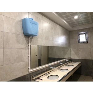 Hilal Kimya 20 Lt Butonlu 2 Musluklu Merkezi Sistem Depolu Sıvı Sabunluk MAVİ