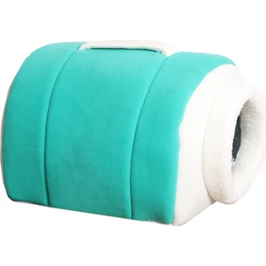 Taşınabilir Kedi Yatağı Yuvası Turkuaz Yıkanabilir