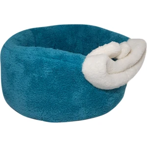 Mavi Silindir Kedi Evi Yuvası