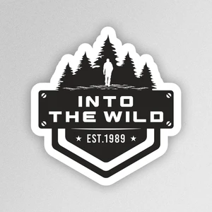 Sb Store Into The Wild Outdoor Adventure Camping Karavan Off Road Sticker Etiket
