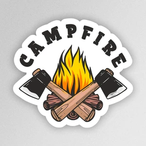 Sb Store Campfire Outdoor Adventure Camping Karavan Off Road Sticker Etiket