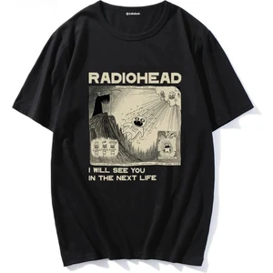Siyah Radiohead - I Will See You (Unisex) T-Shirt