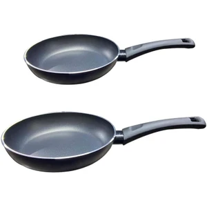 Teflon Tava 2'li İndüksiyon Tabanlı Lacivert 24+28 cm