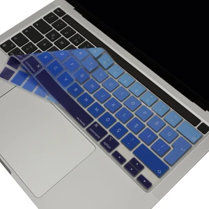 Macbook Pro Klavye Kılıfı 13inç M1-M2 Türkçe Q Baskı A2338 2289 2251 A2141 ile Uyumlu Ombre