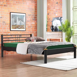 Kappis-S Çift Kişilik Ferforje Metal Karyola-Siyah