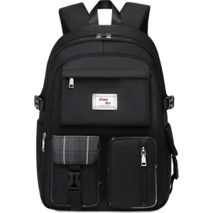 Zethus Yeni Unisex Sırt Çantası Ins Rüzgar Harajuku Okul Çantası Kişilik Trendinin Kore Versiyonu Serin Okul Sırt Çantası Seyahat Spor Sırt Çantası (Yurt Dışından)