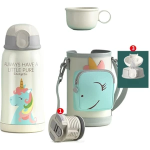 Zethus 550ML Taşınabilir Su Matarası - Beyaz (Yurt Dışından)