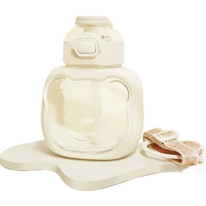1000ML Taşınabilir Su Matarası - Beyaz (Yurt Dışından)