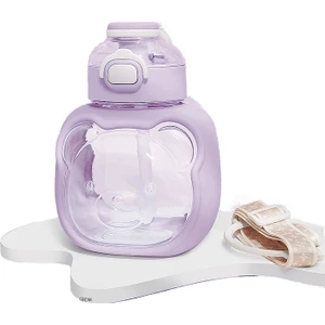 1000ML Taşınabilir Su Matarası - Mor (Yurt Dışından)