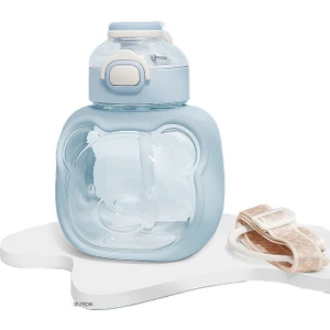 1000ML Taşınabilir Su Matarası - Mavi (Yurt Dışından)
