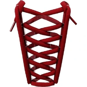 Spor Ayakkabı Bağcık Oval Polyester
