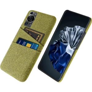 Huawei P60 / P60 Pro Çift Kart Yuvaları Telefon Kılıfı Sert Pc + Bez Telefon Kapağı (Yurt Dışından)