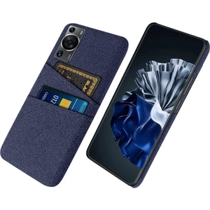 Huawei P60 / P60 Pro Çift Kart Yuvaları Telefon Kılıfı Sert Pc + Bez Telefon Kapağı (Yurt Dışından)