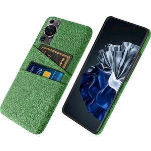 Huawei P60 / P60 Pro Çift Kart Yuvaları Telefon Kılıfı Sert Pc + Bez Telefon Kapağı (Yurt Dışından)