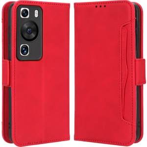 Huawei P60 Pro / P60 Birden Çok Kart Yuvası Deri Telefon Kapağı Telefon Kabuğu Cüzdan Cep Telefonu Kılıfı (Yurt Dışından)