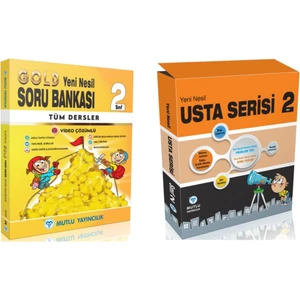 Mutlu Yayıncılık 2. Sınıf Gold Soru Bankası-Yeni Nesil Usta Serisi Süper 2'li Set