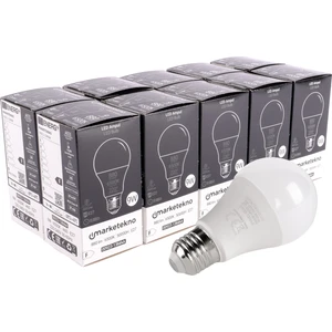 9W LED Ampul 6500K Beyaz Işık A60 E27 10'lu Paket Ampul