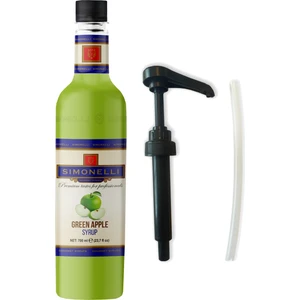 Kahve Şurubu Yeşil Elma Aromalı 70 cl + Pompa - Sımonellı