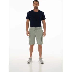 Erkek Regular Fit Kargo Cepli Parça Boyama Şort K21504278101