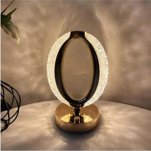 Lw-21 Şarjlı Kristal Elmas Masa Lambası Dokunmatik Romantik Akrilik LED Gece Lambası
