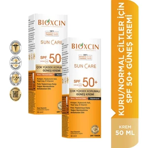 Güneş Kremi Kuru & Normal Ciltler Için SPF50 50 ml 2 Adet