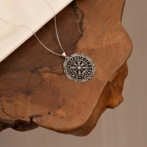 Dkmn Silver 925 Ayar Viking Rune Sembol Kolye
