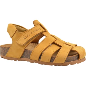 Kids A More Lino Unisex Deri Çocuk Sandalet Cat Rengi