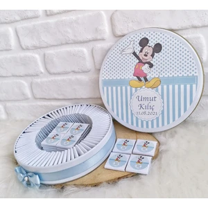 100 Adet Isme Özel Mickey Mouse Temalı Çikolata