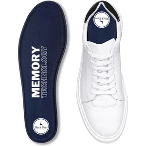 Black Deer Q90 Memory Foam Spor Ayakkabı İç Tabanlık,Yumuşak Ortopedik Tabanı,Erkek,Kadın, LACİVERT