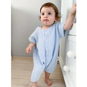 Babys Field  Pamuklu 4 Katlı Bambu Müslin Tulum