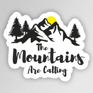 Sb Store Mountains Are Calling Adventure Outdoor Camping Karavan Sticker Etiket