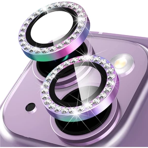 Buff iPhone 14 / 14 Plus Diamond Kamera Lens Koruyucu Colorful
