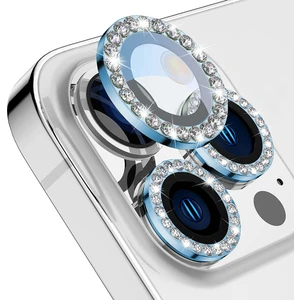 Buff iPhone 14 Pro / 14 Pro Max Diamond Lens Koruyucu Light Blue