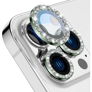 Buff iPhone 14 Pro / 14 Pro Max Diamond Lens Koruyucu Dark Green