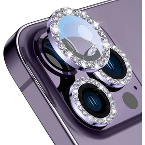 Buff iPhone 14 Pro / 14 Pro Max Diamond Lens Koruyucu Purple
