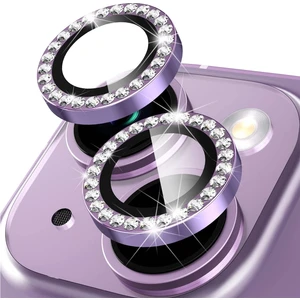Buff iPhone 14 / 14 Plus Diamond Kamera Lens Koruyucu Purple