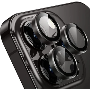 Buff iPhone 14 Pro Max / 14 Pro Kamera Metal Lens Koruyucu Black