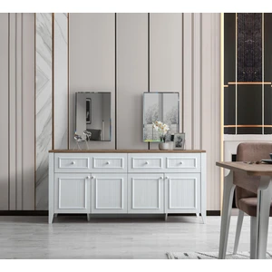 Erezoğulları Yalı Modern Dolaplı Çekmeceli Konsol 180x45x84 cm Sade Tasarım 1. Sınıf Yonga Levha