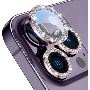 Buff iPhone 14 Pro / 14 Pro Max Diamond Lens Koruyucu Rose Gold