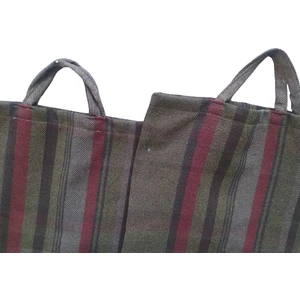 Bengi Ticaret  Pazar Çanta 2ADET Döşemelik Kareli Kumaş Model Koyu Renkli Desenli 30KG Taşıma Kapasite El Yapım