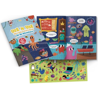 Activity book 新品未使用 Use 'n Use Reusable Activity Book - On An Adventure Tak Kitabı