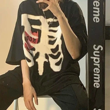 Supreme skeleton shirt on sale