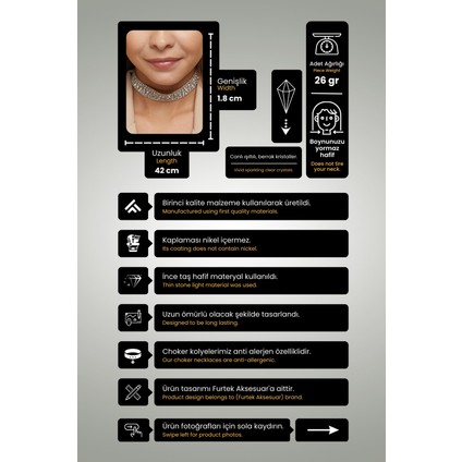 Kadın 5 Sıra Model Zirkon Taşlı Gümüş Gerdanlık Pırlanta Abiye Nişan Düğün Gelin Takı Tasma Choker fiyatları