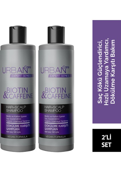 Expert Biotin & Kafein Şampuan 350 ml x 2