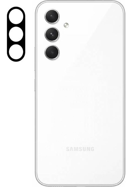 Samsung Galaxy A54 5g Uyumlu Kamera Lens Koruyucu Tam Kaplayan Kavisli Kamera Lens Koruyucu
